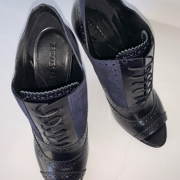 Burberry English Brunswick 110 Peep Toe Ankle Boot - Picture 10 of 16